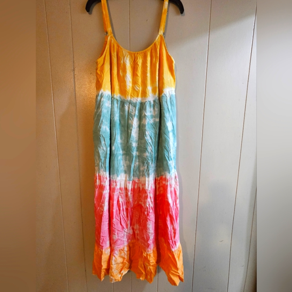 White Birch Tie Dye Maxi Sundress - Size Small  - NWT